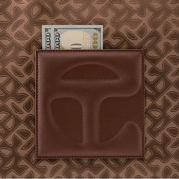 TELFAR Medium Jacquard Shopper Tote Crossbody Bag - Tan Monogram - Picture 4 of 7